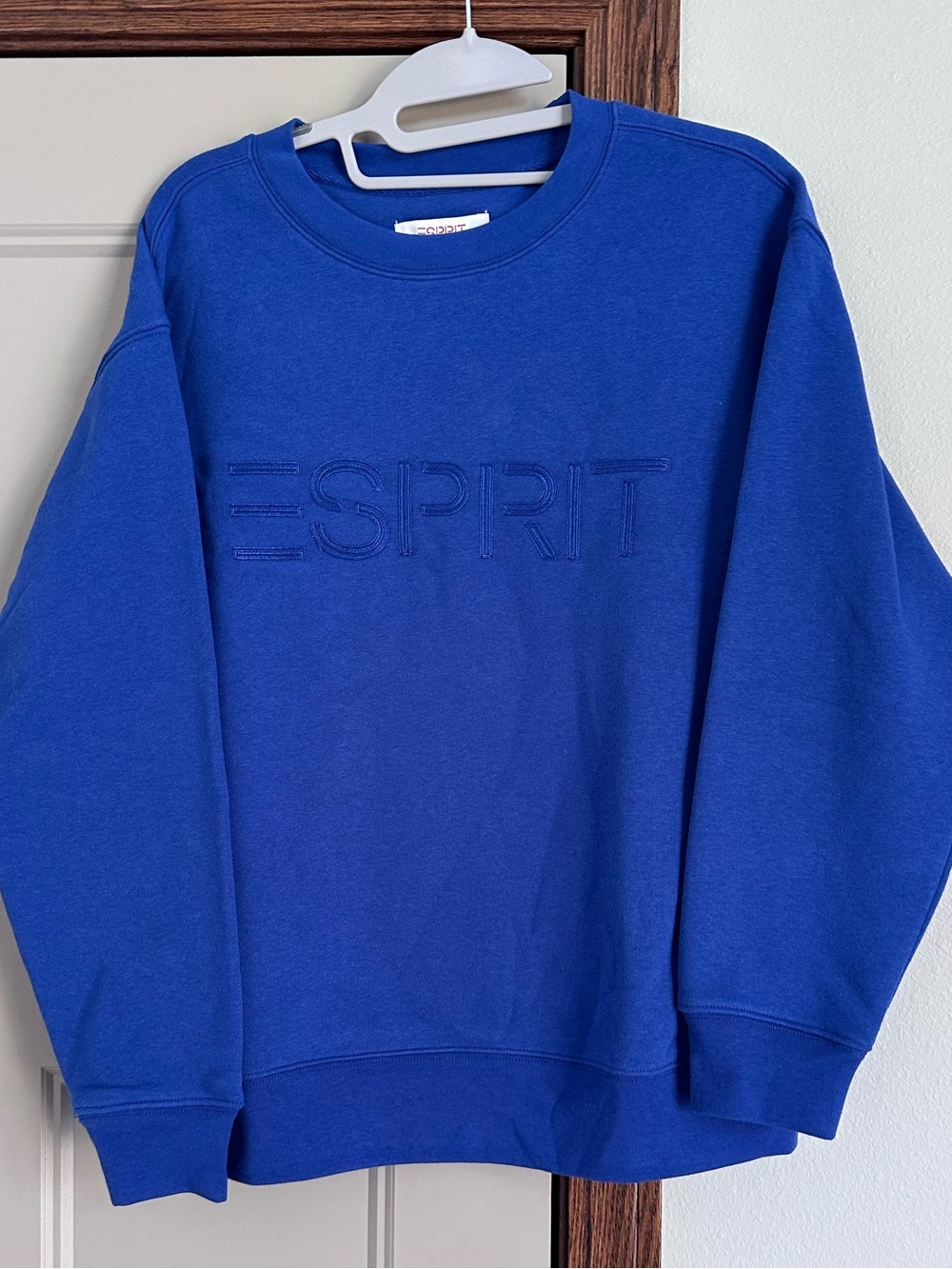 Esprit Women’s Cobalt Blue Crewneck Oversized Sweatshirt XS